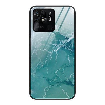Marble Pattern Glass Protective Phone Case, For Xiaomi Redmi 10C, For Xiaomi Redmi Note 11T Pro, For Xiaomi Redmi K40s