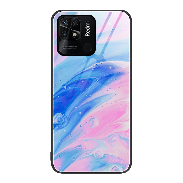 Marble Pattern Glass Protective Phone Case, For Xiaomi Redmi 10C, For Xiaomi Redmi Note 11T Pro, For Xiaomi Redmi K40s