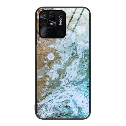 Marble Pattern Glass Protective Phone Case, For Xiaomi Redmi 10C, For Xiaomi Redmi Note 11T Pro, For Xiaomi Redmi K40s
