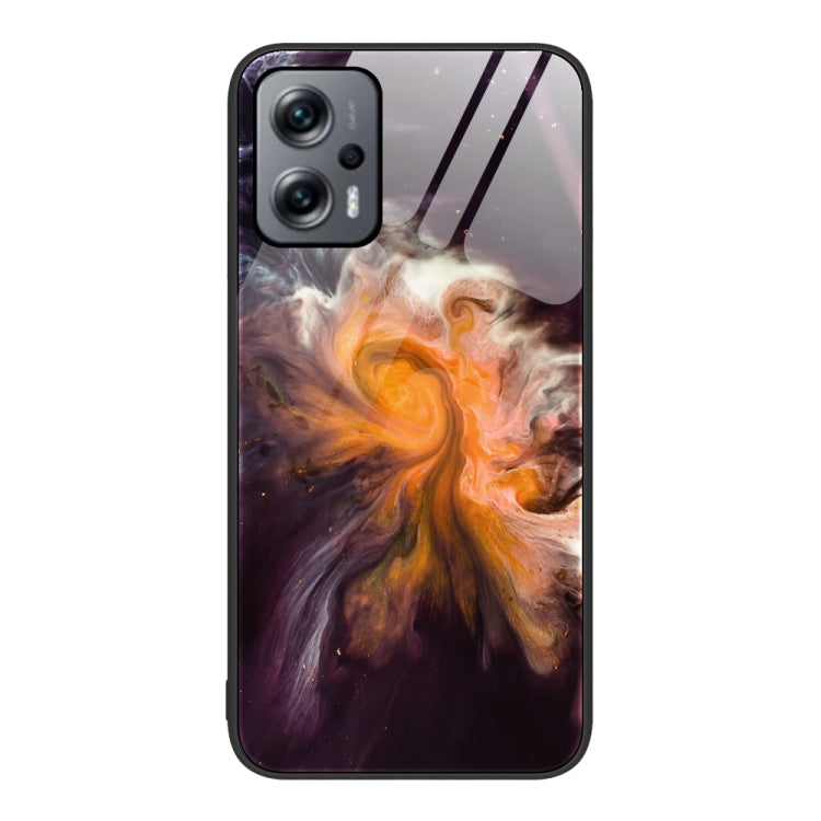 Marble Pattern Glass Protective Phone Case, For Xiaomi Redmi 10C, For Xiaomi Redmi Note 11T Pro, For Xiaomi Redmi K40s