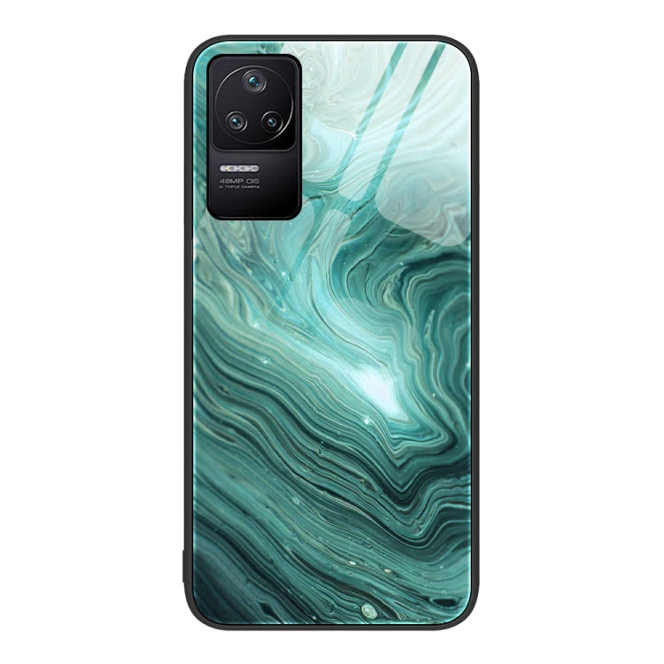 Marble Pattern Glass Protective Phone Case, For Xiaomi Redmi 10C, For Xiaomi Redmi Note 11T Pro, For Xiaomi Redmi K40s