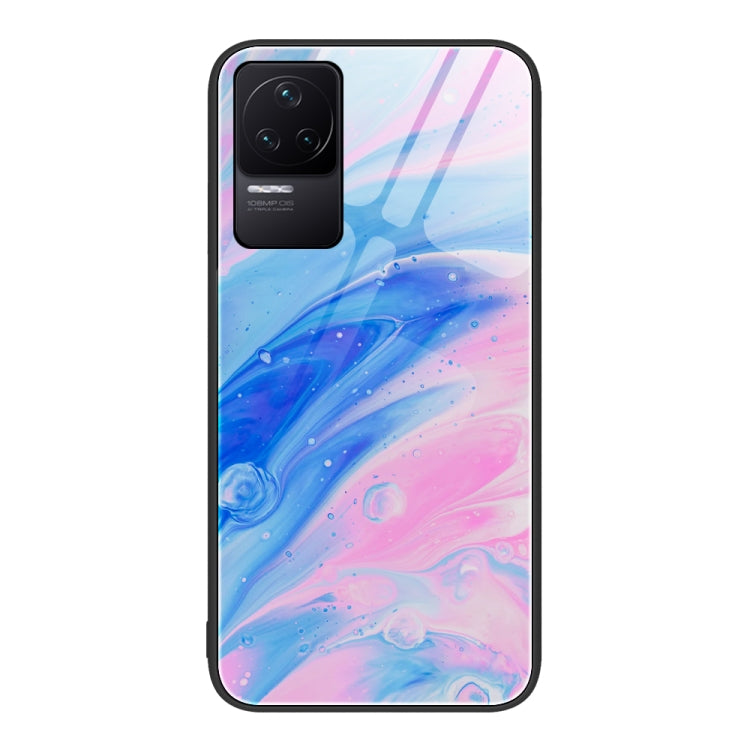 Marble Pattern Glass Protective Phone Case, For Xiaomi Redmi K50 Pro, For Xiaomi Redmi K50, For Xiaomi Redmi Note 10 Pro 4G Global