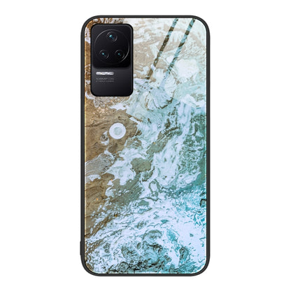 Marble Pattern Glass Protective Phone Case, For Xiaomi Redmi K50 Pro, For Xiaomi Redmi K50, For Xiaomi Redmi Note 10 Pro 4G Global
