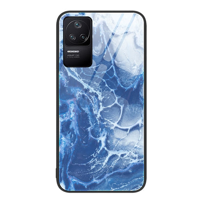 Marble Pattern Glass Protective Phone Case, For Xiaomi Redmi K50 Pro, For Xiaomi Redmi K50, For Xiaomi Redmi Note 10 Pro 4G Global