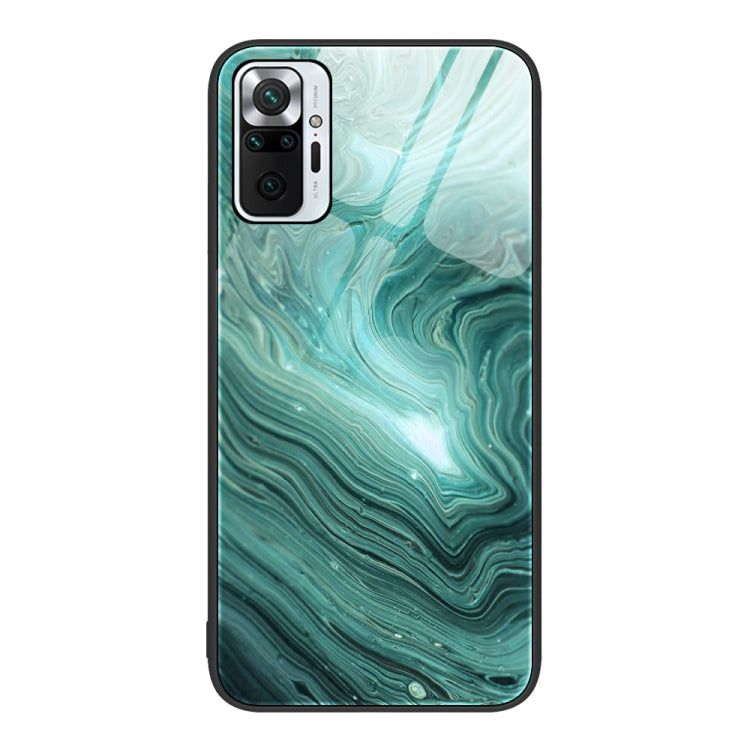 Marble Pattern Glass Protective Phone Case, For Xiaomi Redmi K50 Pro, For Xiaomi Redmi K50, For Xiaomi Redmi Note 10 Pro 4G Global