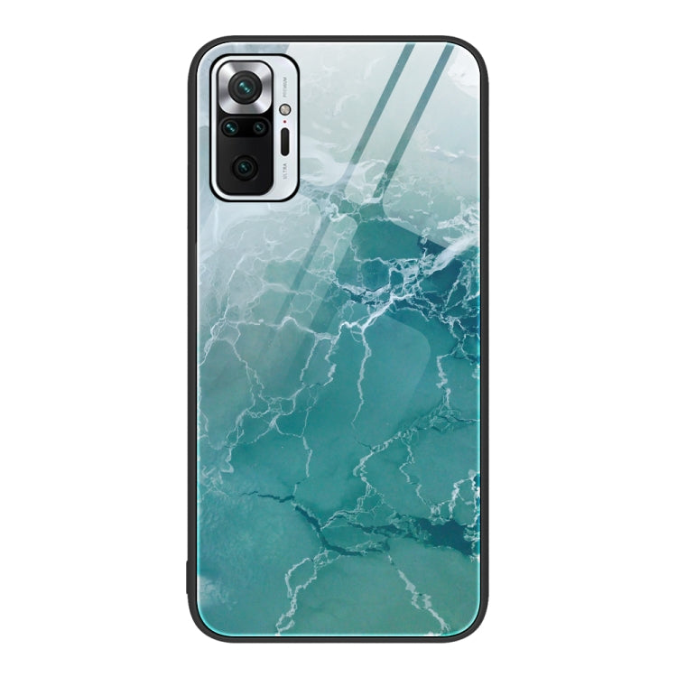 Marble Pattern Glass Protective Phone Case, For Xiaomi Redmi K50 Pro, For Xiaomi Redmi K50, For Xiaomi Redmi Note 10 Pro 4G Global