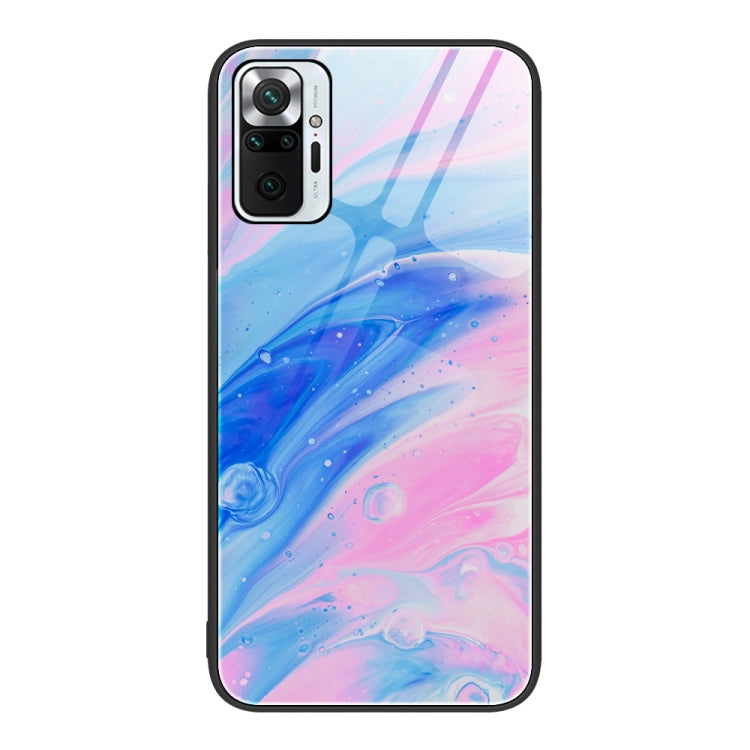 Marble Pattern Glass Protective Phone Case, For Xiaomi Redmi K50 Pro, For Xiaomi Redmi K50, For Xiaomi Redmi Note 10 Pro 4G Global