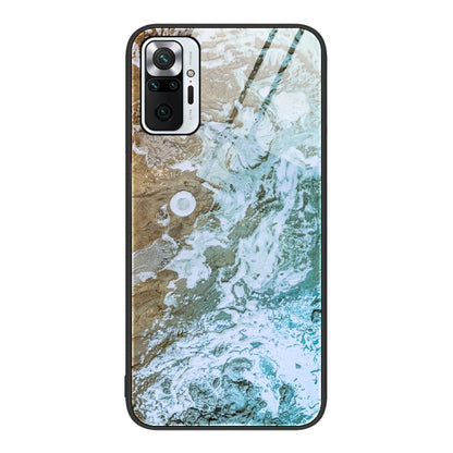 Marble Pattern Glass Protective Phone Case, For Xiaomi Redmi K50 Pro, For Xiaomi Redmi K50, For Xiaomi Redmi Note 10 Pro 4G Global