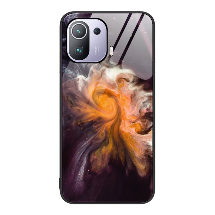 Marble Pattern Glass Protective Phone Case, For Xiaomi Redmi Note 11E, For Xiaomi Mi 11 Pro, For Xiaomi Mi 11 Ultra