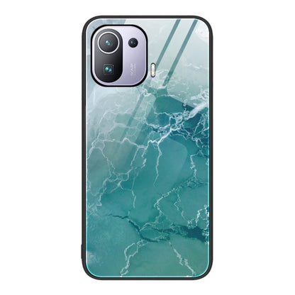 Marble Pattern Glass Protective Phone Case, For Xiaomi Redmi Note 11E, For Xiaomi Mi 11 Pro, For Xiaomi Mi 11 Ultra