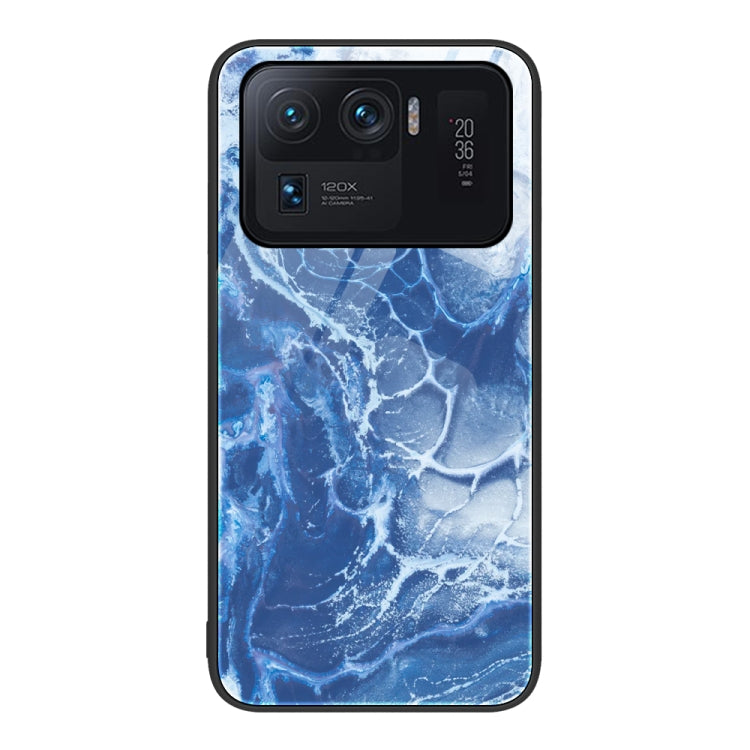 Marble Pattern Glass Protective Phone Case, For Xiaomi Redmi Note 11E, For Xiaomi Mi 11 Pro, For Xiaomi Mi 11 Ultra