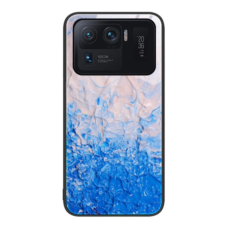 Marble Pattern Glass Protective Phone Case, For Xiaomi Redmi Note 11E, For Xiaomi Mi 11 Pro, For Xiaomi Mi 11 Ultra