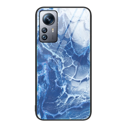 Marble Pattern Glass Protective Phone Case, For Xiaomi 12 Pro, For Xiaomi Poco M4 Pro 5G, For Xiaomi Poco M4 Pro