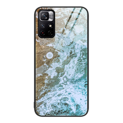 Marble Pattern Glass Protective Phone Case, For Xiaomi 12 Pro, For Xiaomi Poco M4 Pro 5G, For Xiaomi Poco M4 Pro