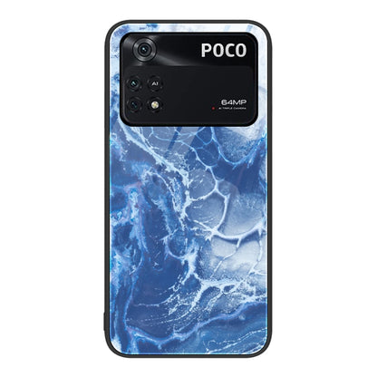Marble Pattern Glass Protective Phone Case, For Xiaomi 12 Pro, For Xiaomi Poco M4 Pro 5G, For Xiaomi Poco M4 Pro