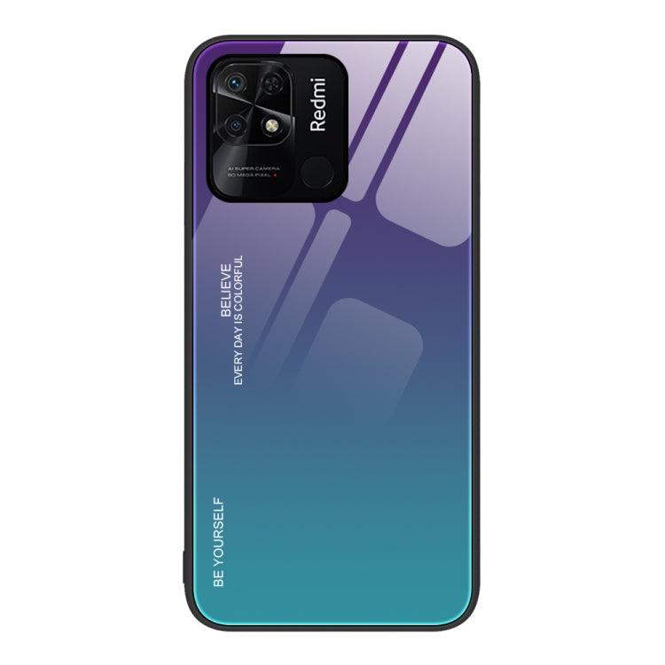 Gradient Color Glass Case, For Xiaomi Redmi 10C, For Xiaomi Redmi Note 11 5G/Poco M4 Pro, For Xiaomi Redmi K40S