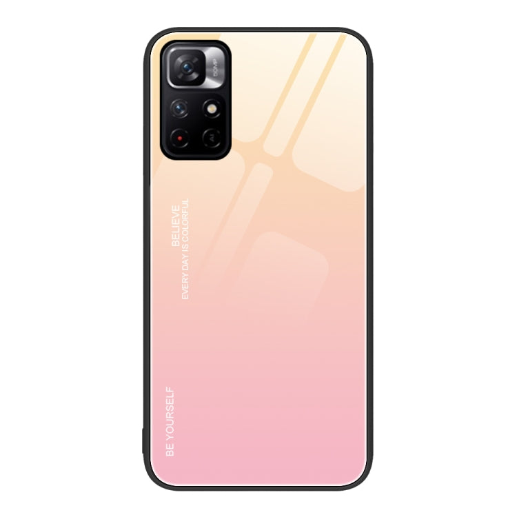 Gradient Color Glass Case, For Xiaomi Redmi 10C, For Xiaomi Redmi Note 11 5G/Poco M4 Pro, For Xiaomi Redmi K40S
