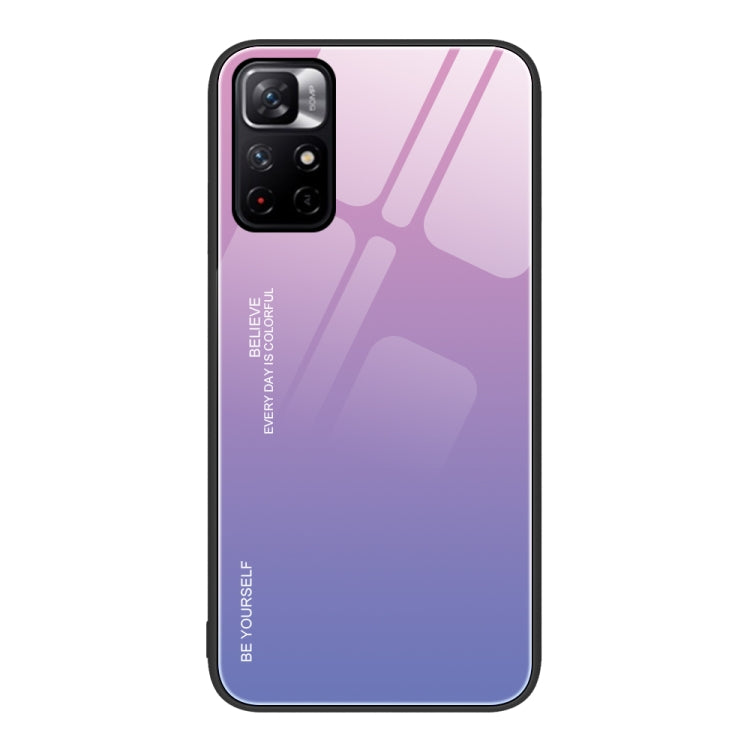 Gradient Color Glass Case, For Xiaomi Redmi 10C, For Xiaomi Redmi Note 11 5G/Poco M4 Pro, For Xiaomi Redmi K40S