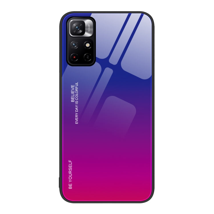 Gradient Color Glass Case, For Xiaomi Redmi 10C, For Xiaomi Redmi Note 11 5G/Poco M4 Pro, For Xiaomi Redmi K40S