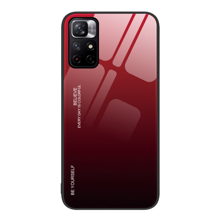 Gradient Color Glass Case, For Xiaomi Redmi 10C, For Xiaomi Redmi Note 11 5G/Poco M4 Pro, For Xiaomi Redmi K40S