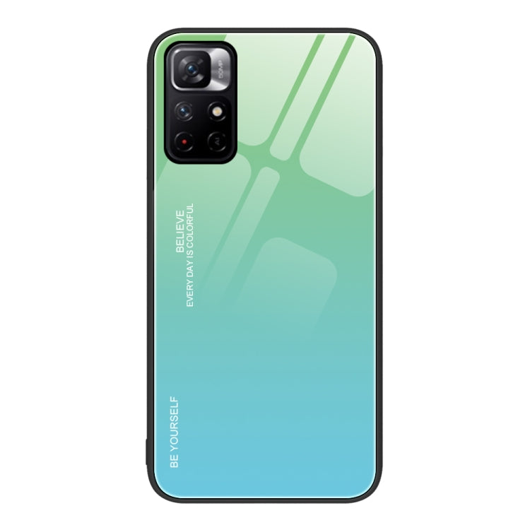 Gradient Color Glass Case, For Xiaomi Redmi 10C, For Xiaomi Redmi Note 11 5G/Poco M4 Pro, For Xiaomi Redmi K40S