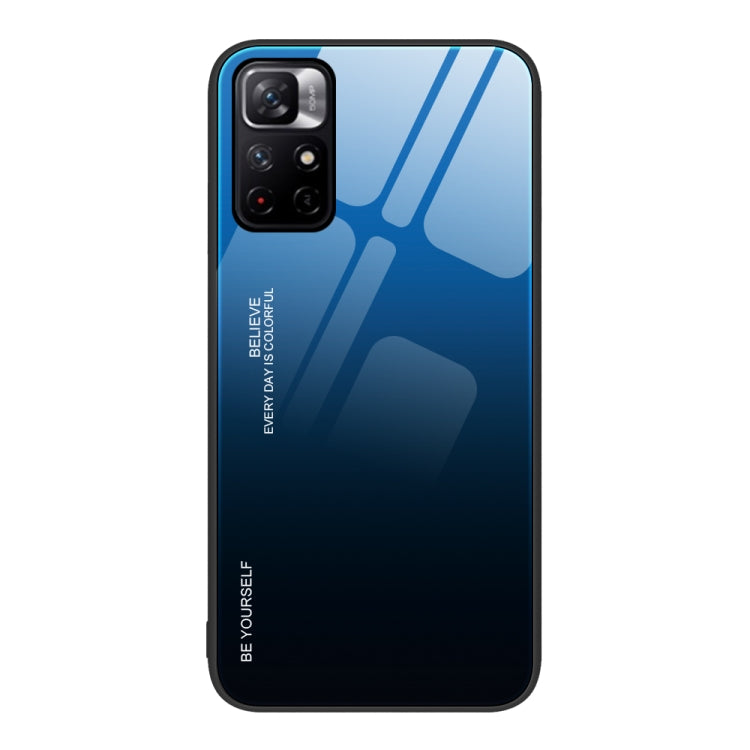 Gradient Color Glass Case, For Xiaomi Redmi 10C, For Xiaomi Redmi Note 11 5G/Poco M4 Pro, For Xiaomi Redmi K40S