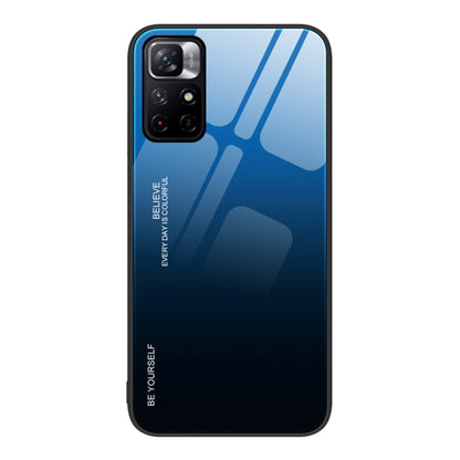 Gradient Color Glass Case, For Xiaomi Redmi 10C, For Xiaomi Redmi Note 11 5G/Poco M4 Pro, For Xiaomi Redmi K40S