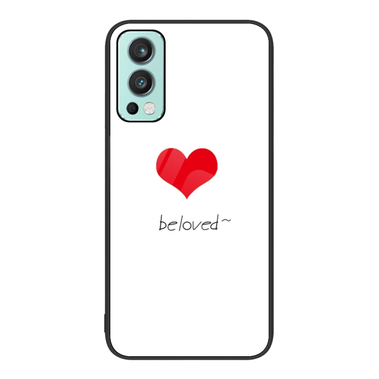 Colorful Painted Glass Phone Case, For OnePlus Nord 2 5G
