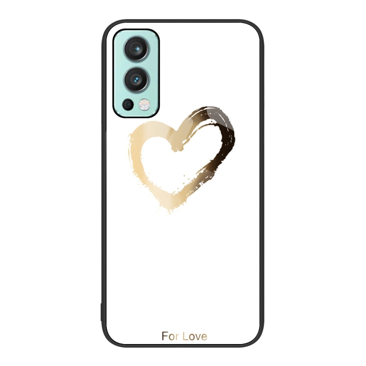 Colorful Painted Glass Phone Case, For OnePlus Nord 2 5G