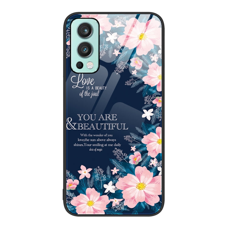 Colorful Painted Glass Phone Case, For OnePlus Nord 2 5G