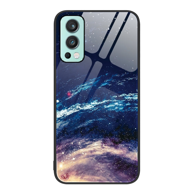 Colorful Painted Glass Phone Case, For OnePlus Nord 2 5G