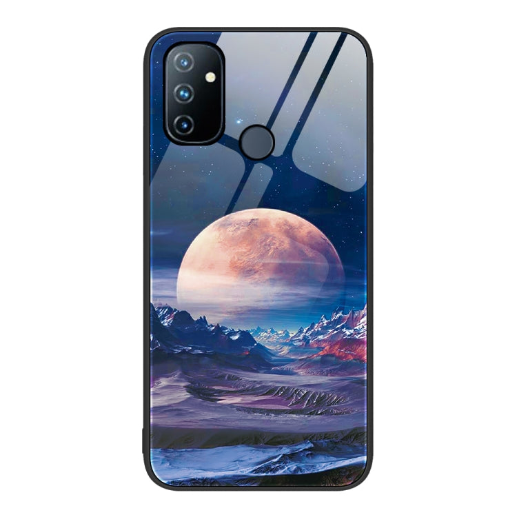Colorful Painted Glass Phone Case, For OnePlus Nord N100