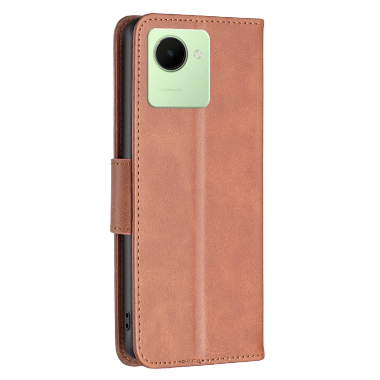Lambskin Texture Leather Phone Case, For Realme C30