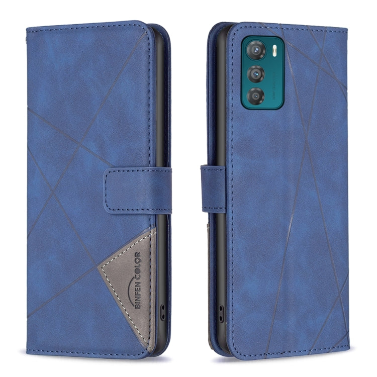 Magnetic Buckle Rhombus Texture Leather Phone Case, For Motorola Moto G42 4G, For Motorola Moto G62, For Nothing Phone 1, For OPPO A57 4G