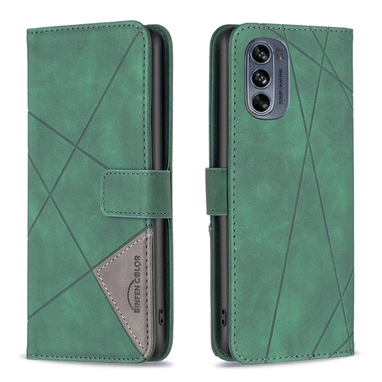 Magnetic Buckle Rhombus Texture Leather Phone Case, For Motorola Moto G42 4G, For Motorola Moto G62, For Nothing Phone 1, For OPPO A57 4G