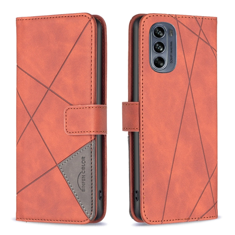 Magnetic Buckle Rhombus Texture Leather Phone Case, For Motorola Moto G42 4G, For Motorola Moto G62, For Nothing Phone 1, For OPPO A57 4G