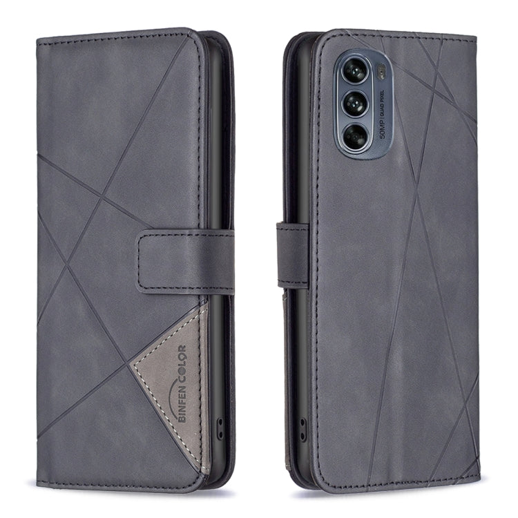 Magnetic Buckle Rhombus Texture Leather Phone Case, For Motorola Moto G42 4G, For Motorola Moto G62, For Nothing Phone 1, For OPPO A57 4G