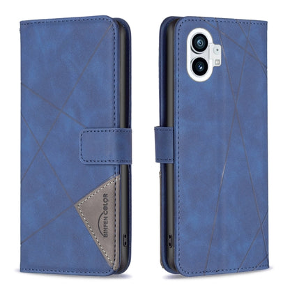 Magnetic Buckle Rhombus Texture Leather Phone Case, For Motorola Moto G42 4G, For Motorola Moto G62, For Nothing Phone 1, For OPPO A57 4G