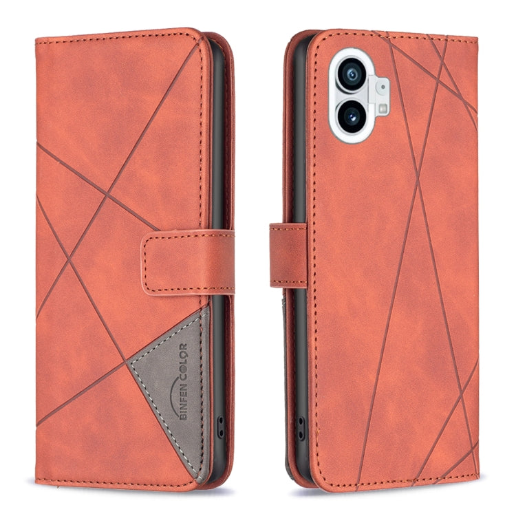 Magnetic Buckle Rhombus Texture Leather Phone Case, For Motorola Moto G42 4G, For Motorola Moto G62, For Nothing Phone 1, For OPPO A57 4G