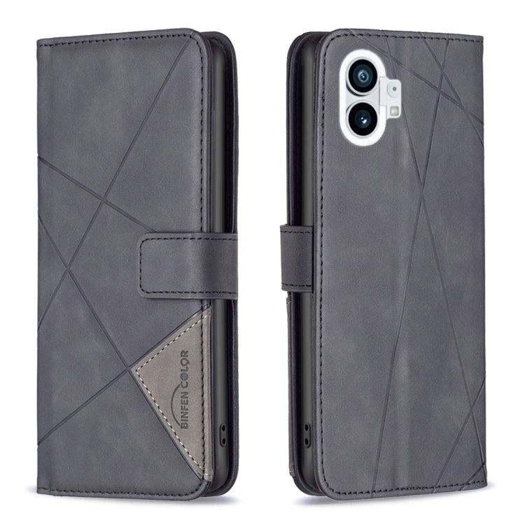 Magnetic Buckle Rhombus Texture Leather Phone Case, For Motorola Moto G42 4G, For Motorola Moto G62, For Nothing Phone 1, For OPPO A57 4G