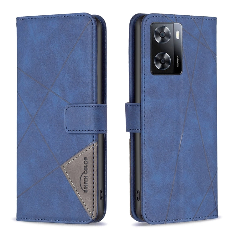 Magnetic Buckle Rhombus Texture Leather Phone Case, For Motorola Moto G42 4G, For Motorola Moto G62, For Nothing Phone 1, For OPPO A57 4G