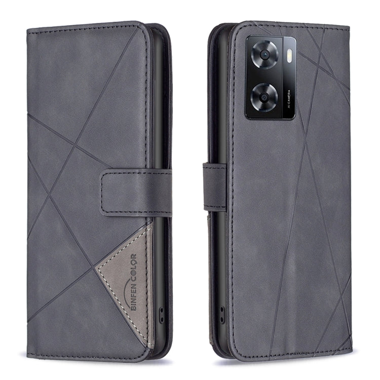 Magnetic Buckle Rhombus Texture Leather Phone Case, For Motorola Moto G42 4G, For Motorola Moto G62, For Nothing Phone 1, For OPPO A57 4G