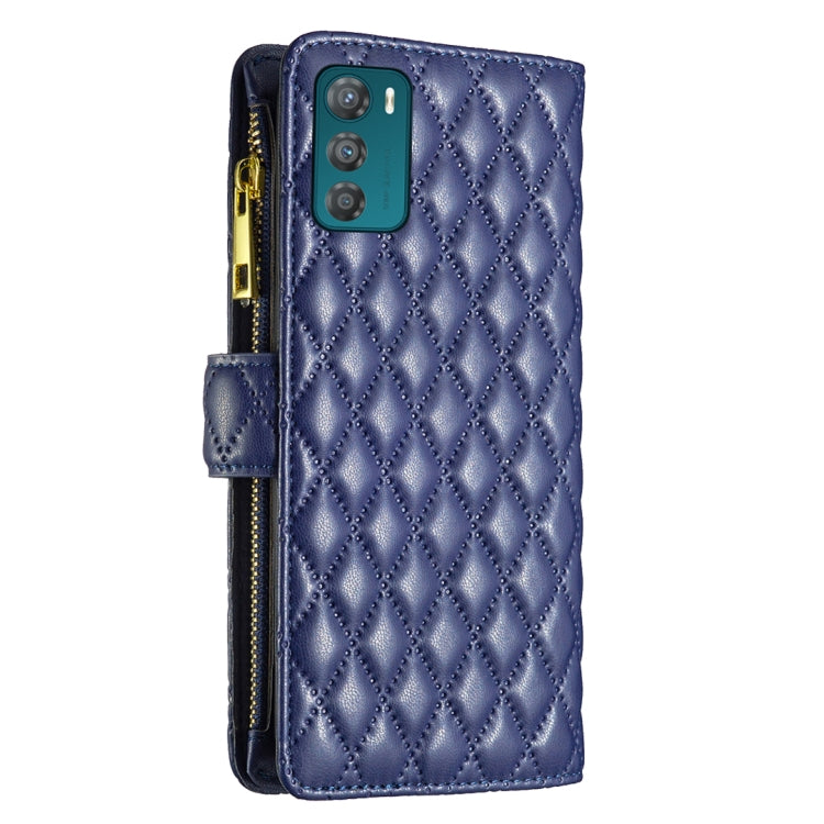 Diamond Lattice Zipper Wallet Leather Flip Phone Case, For Motorola Moto G42 4G, For Motorola Moto G62, For Nothing Phone 1, For OPPO A57 4G