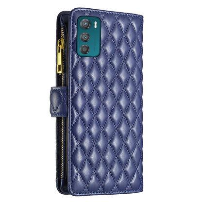 Diamond Lattice Zipper Wallet Leather Flip Phone Case, For Motorola Moto G42 4G, For Motorola Moto G62, For Nothing Phone 1, For OPPO A57 4G