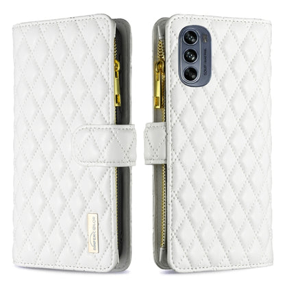 Diamond Lattice Zipper Wallet Leather Flip Phone Case, For Motorola Moto G42 4G, For Motorola Moto G62, For Nothing Phone 1, For OPPO A57 4G