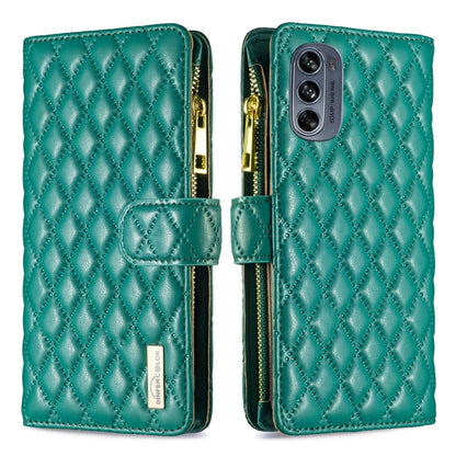 Diamond Lattice Zipper Wallet Leather Flip Phone Case, For Motorola Moto G42 4G, For Motorola Moto G62, For Nothing Phone 1, For OPPO A57 4G
