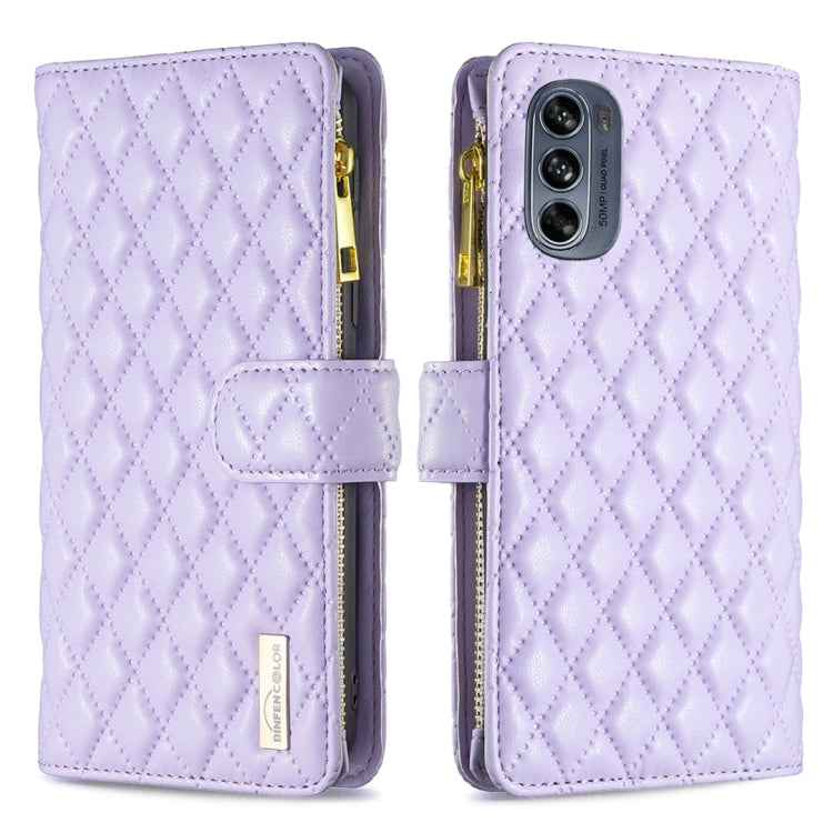 Diamond Lattice Zipper Wallet Leather Flip Phone Case, For Motorola Moto G42 4G, For Motorola Moto G62, For Nothing Phone 1, For OPPO A57 4G