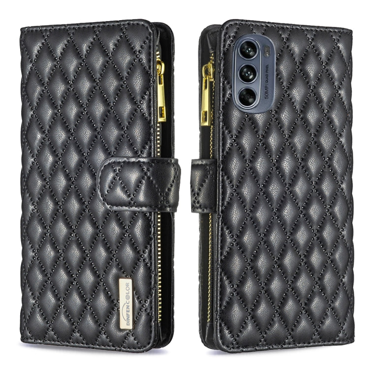 Diamond Lattice Zipper Wallet Leather Flip Phone Case, For Motorola Moto G42 4G, For Motorola Moto G62, For Nothing Phone 1, For OPPO A57 4G