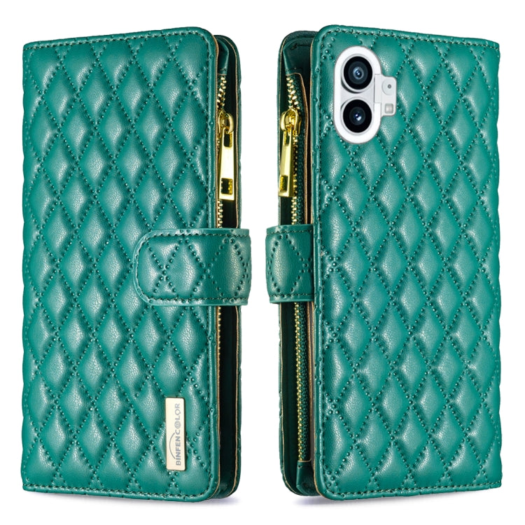 Diamond Lattice Zipper Wallet Leather Flip Phone Case, For Motorola Moto G42 4G, For Motorola Moto G62, For Nothing Phone 1, For OPPO A57 4G