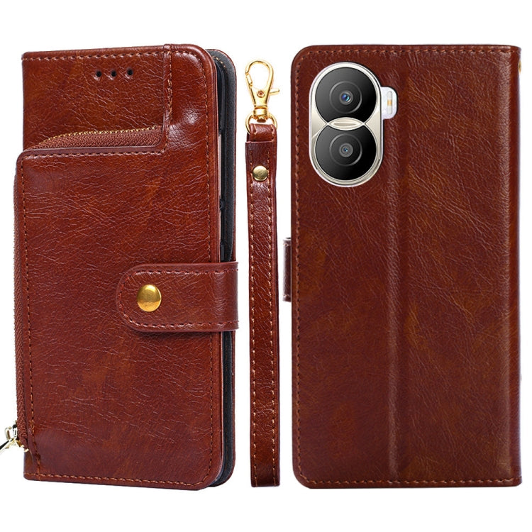 Zipper Bag Leather Phone Case, For vivo iQOO 10, For vivo iQOO 10 Pro 5G, For Nothing Phone 1, For OnePlus 10T, For Realme C30 4G/Narzo 50i Prime, For Honor X40i